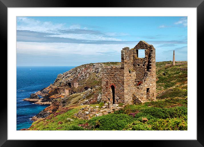  Wheal Edward and Botallack Framed Mounted Print by Brian Pierce