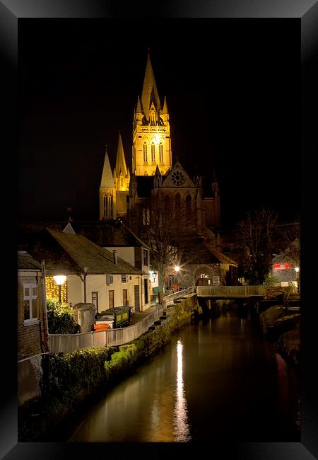  Truro Cathedral by Night Framed Print by Brian Pierce
