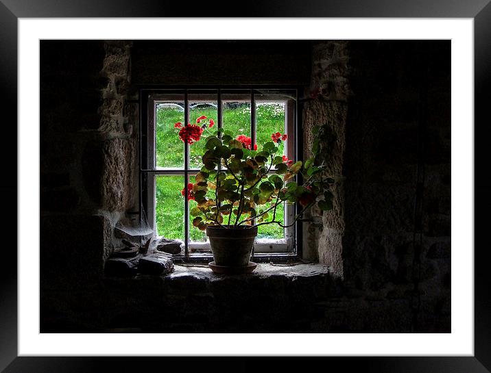 Levant Engine House Window, Cornwall Framed Mounted Print by Brian Pierce