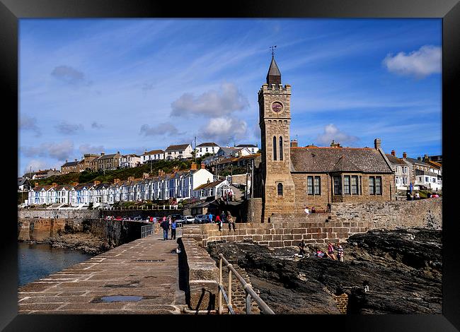  Porthleven Institute, Cornwall Framed Print by Brian Pierce