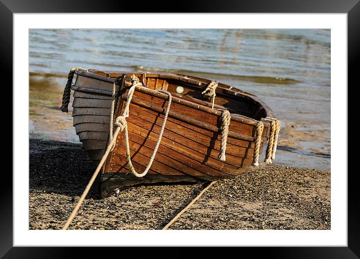  Wooden Boat, St Ives, Cornwall Framed Mounted Print by Brian Pierce