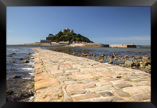  The Causeway and St Michael's Mount, Cornwall Framed Print by Brian Pierce