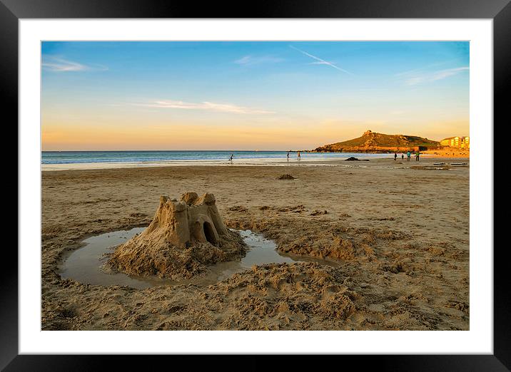 The End of the Day, St Ives, Cornwall Framed Mounted Print by Brian Pierce