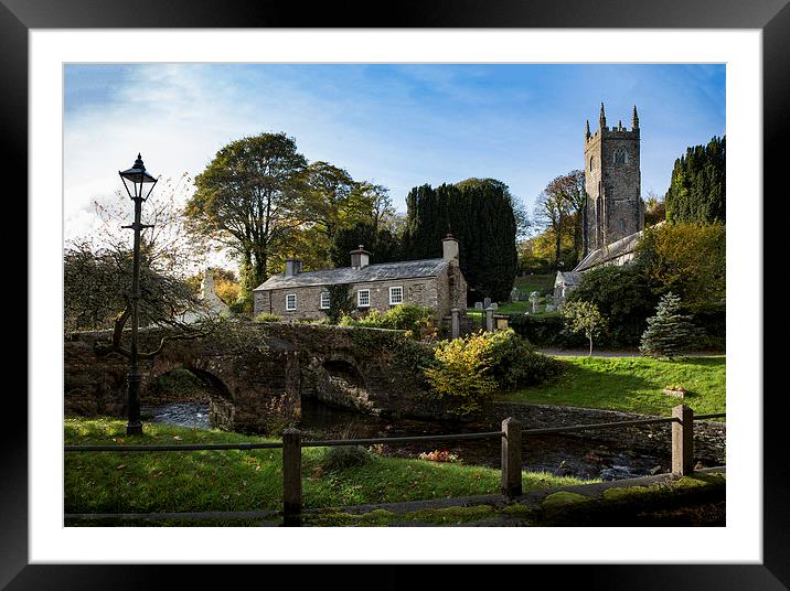  Altarnun Village, Bodmin Moor Framed Mounted Print by Brian Pierce