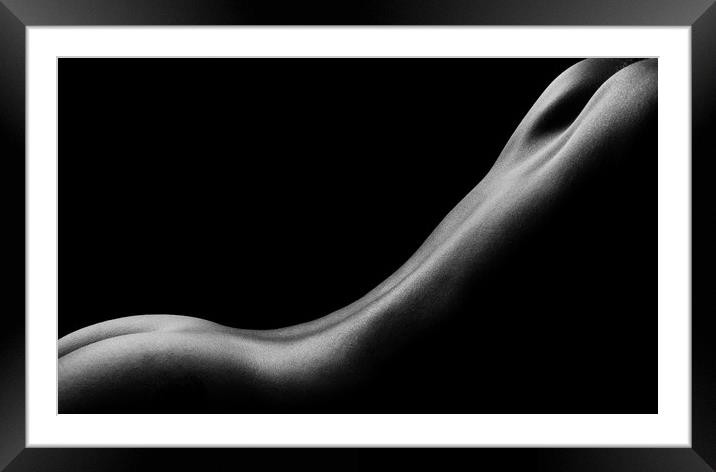 Nude Framed Mounted Print by Brian Pierce