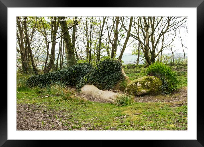 The Mud Maid, Lost Gardens of Heligan, Cornwall  Framed Mounted Print by Brian Pierce