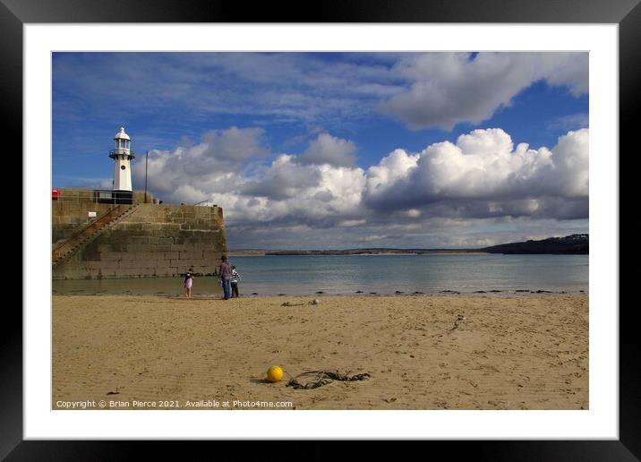 St Ives Harbour, Cornwall Framed Mounted Print by Brian Pierce