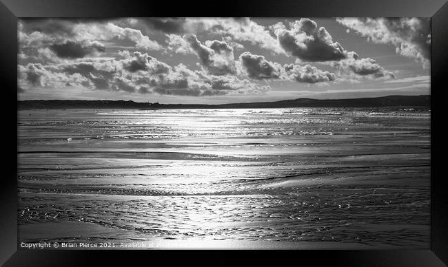 Hayle Beach, St Ives Bay, Cornwall  Framed Print by Brian Pierce