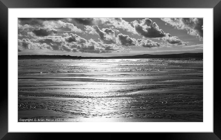 Hayle Beach, St Ives Bay, Cornwall  Framed Mounted Print by Brian Pierce