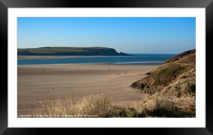 River Camel, Doom Bar and Stepper Point Framed Mounted Print by Brian Pierce