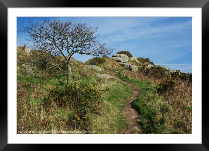 Trencrom Hill, Cornwall Framed Mounted Print by Brian Pierce