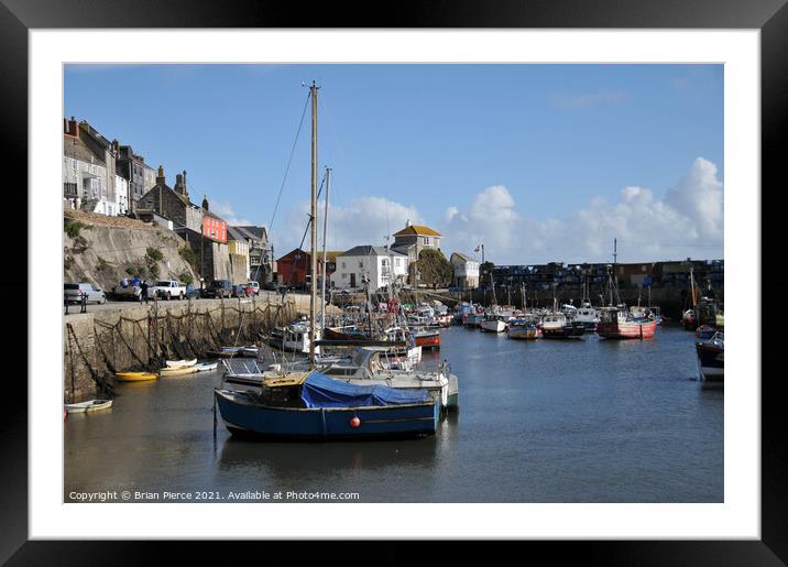 Mevagissey, Cornwall Framed Mounted Print by Brian Pierce