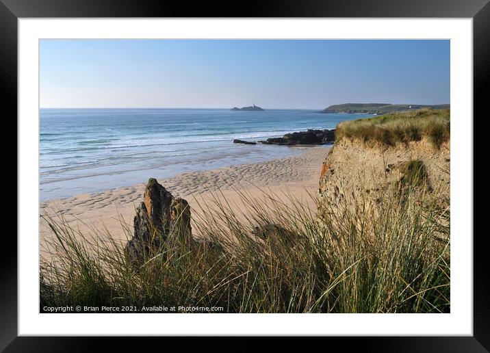 Hayle Beach, St Ives Bay, Cornwall Framed Mounted Print by Brian Pierce