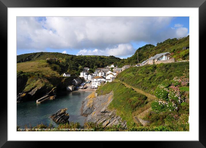 Portloe, Roseland, Cornwall Framed Mounted Print by Brian Pierce