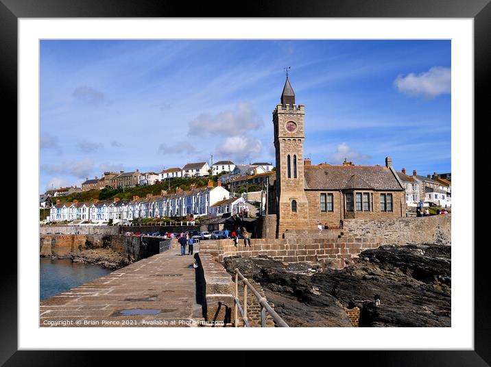 The Bickford-Smith Institute,  Porthleven Framed Mounted Print by Brian Pierce