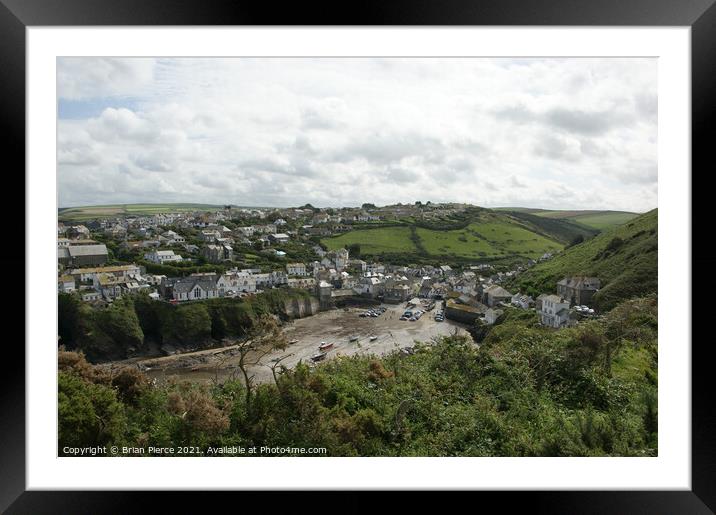Port Isaac, Cornwall  Framed Mounted Print by Brian Pierce