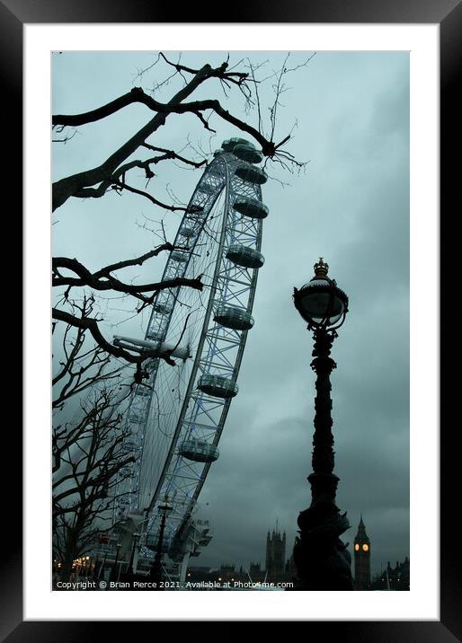 London Eye Framed Mounted Print by Brian Pierce