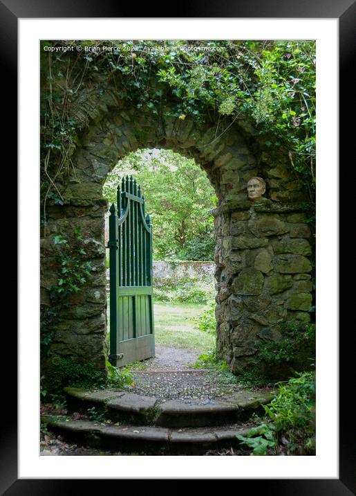 The Garden Gate Framed Mounted Print by Brian Pierce