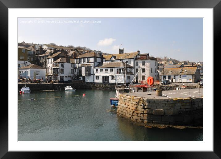 Falmouth Harbour, Cornwall  Framed Mounted Print by Brian Pierce