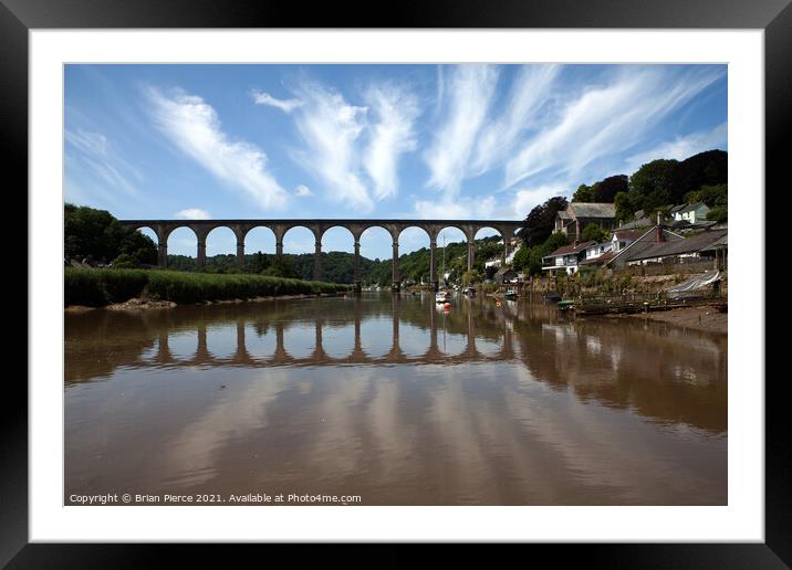 Calstock Viaduct Framed Mounted Print by Brian Pierce