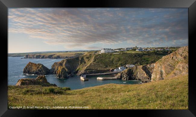Looking down towards Mullion Cove, Lizard from the Framed Print by Brian Pierce