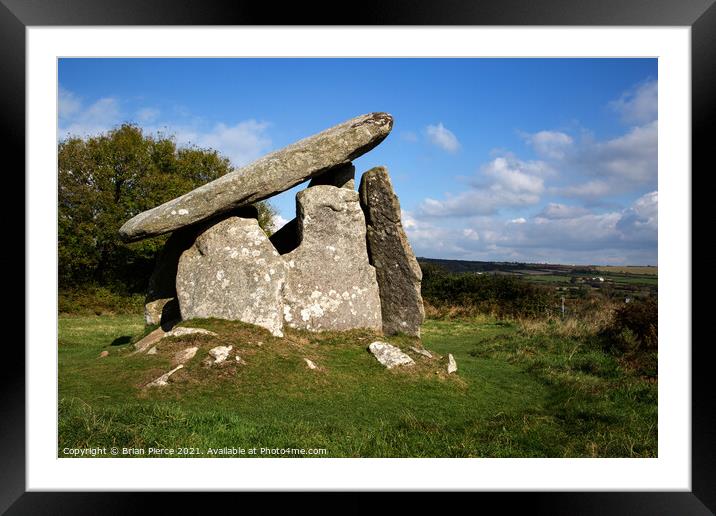 Trethevy Quoit  Framed Mounted Print by Brian Pierce