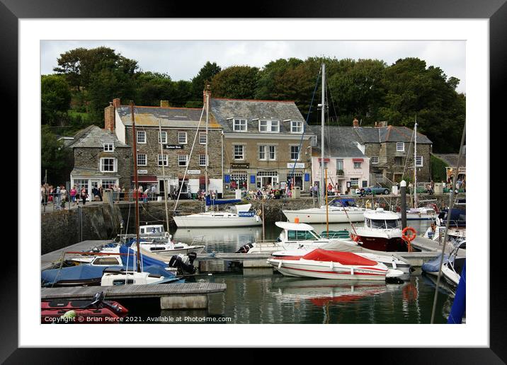 Padstow Harbour, North Cornwall Framed Mounted Print by Brian Pierce