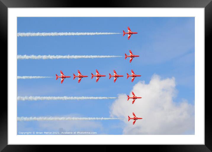 Red Arrows  Framed Mounted Print by Brian Pierce