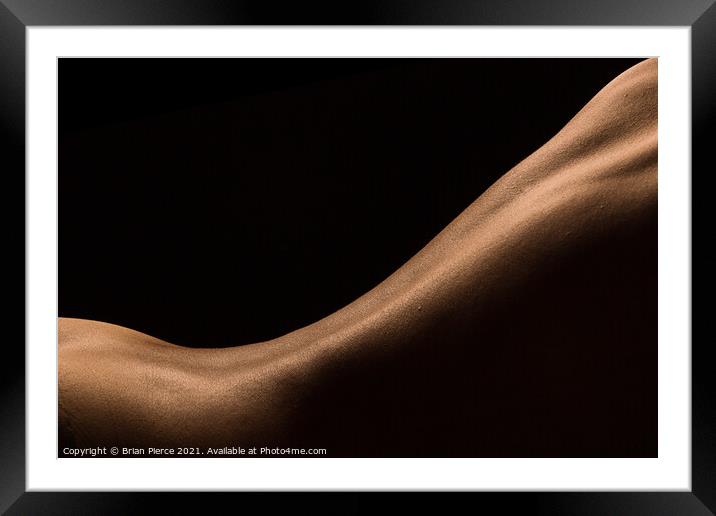 Art-Nude Bodyscape Framed Mounted Print by Brian Pierce
