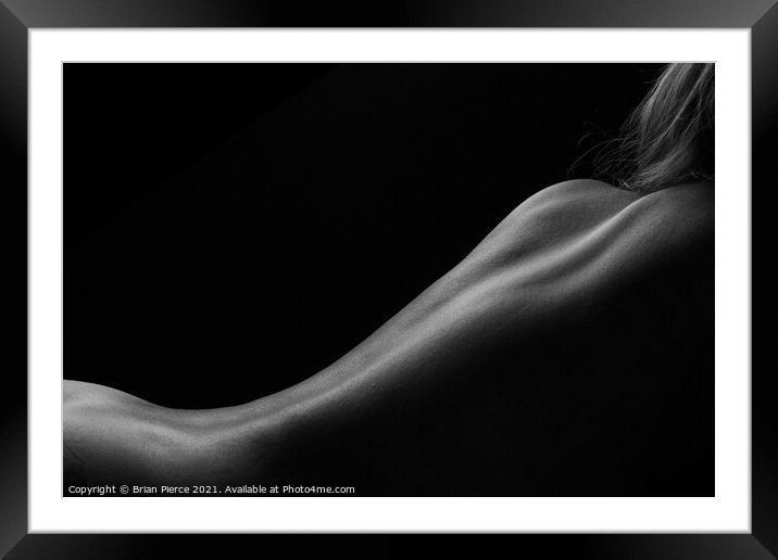 Bodyscape - Fine Art Nude Framed Mounted Print by Brian Pierce