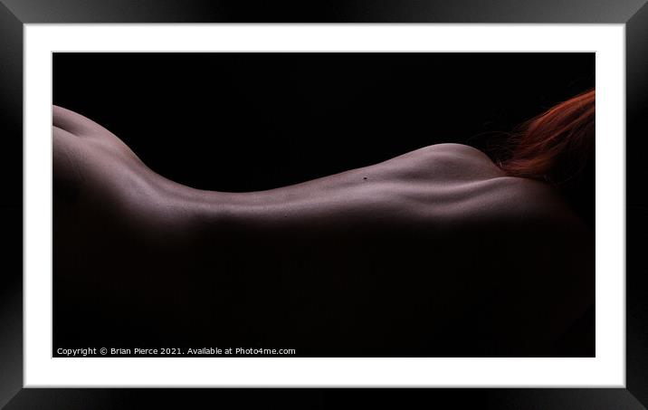 Bodyscape - Fine Art Nude Framed Mounted Print by Brian Pierce