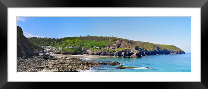 St Agnes, Cornwall Panorama  Framed Mounted Print by Brian Pierce
