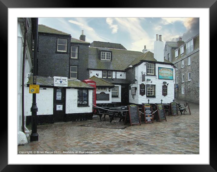 The Sloop, St Ives, Cornwall  Framed Mounted Print by Brian Pierce