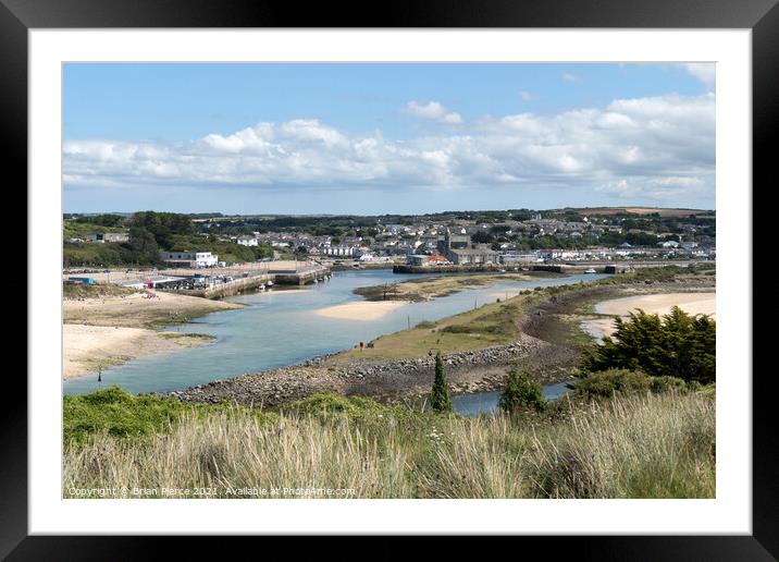 Hayle Estuary, Cornwall  Framed Mounted Print by Brian Pierce