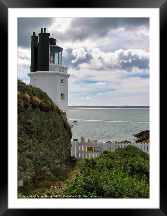 St Anthony's Lighthouse, Cornwall Framed Mounted Print by Brian Pierce