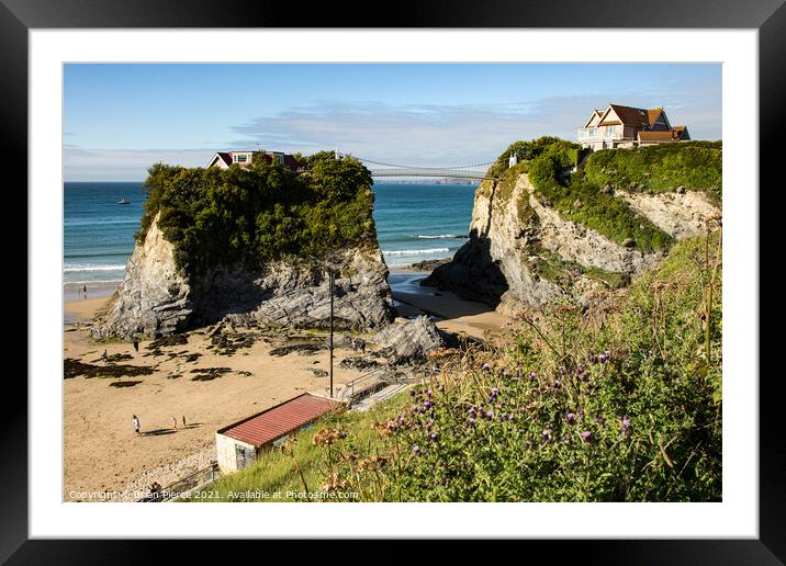 House on the Rock, Newquay Framed Mounted Print by Brian Pierce