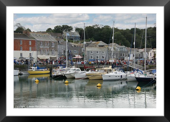 Padstow Harbour, Cornwall Framed Mounted Print by Brian Pierce