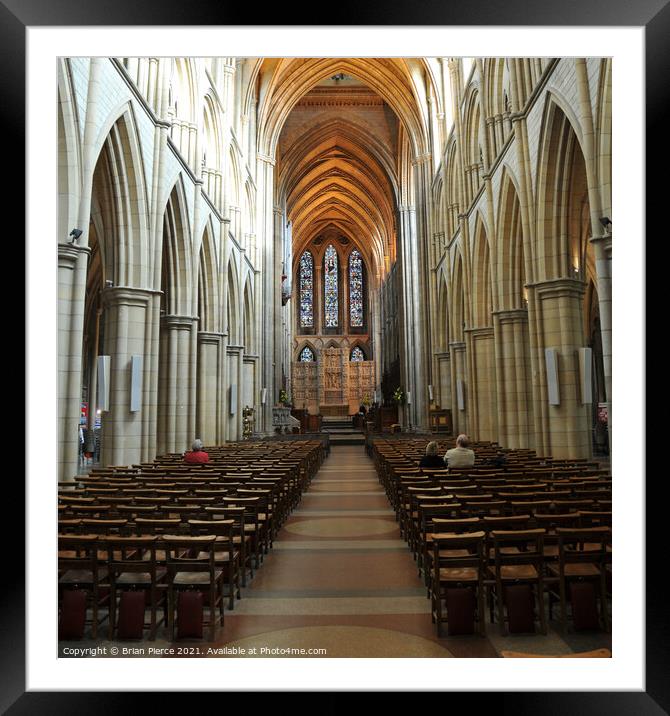 Truro Cathedral Framed Mounted Print by Brian Pierce
