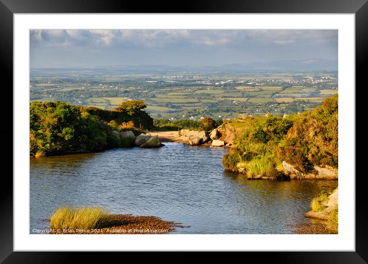 The View from Carn Marth Framed Mounted Print by Brian Pierce