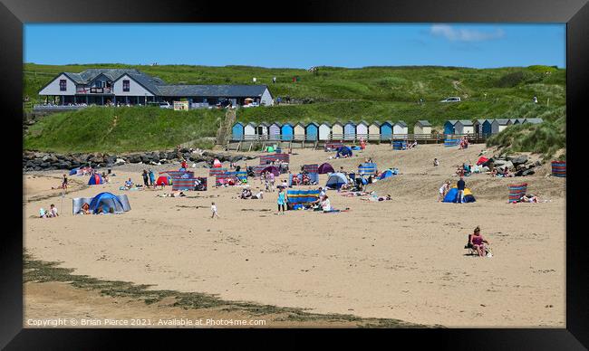 Bude Beach, Cornwall Framed Print by Brian Pierce