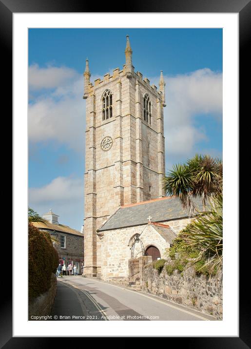 St Ia Church, St Ives  Framed Mounted Print by Brian Pierce