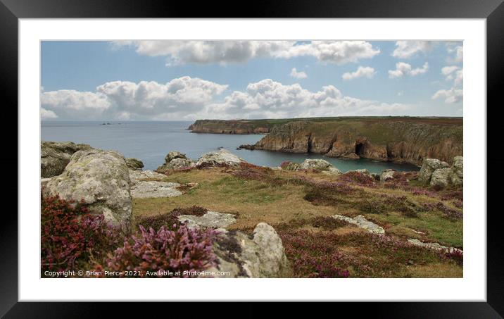 Gwennap Head, West Cornwall Framed Mounted Print by Brian Pierce