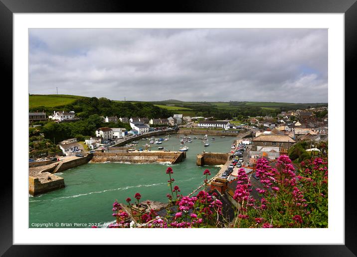 Porthleven, Harbour, Cornwall Framed Mounted Print by Brian Pierce