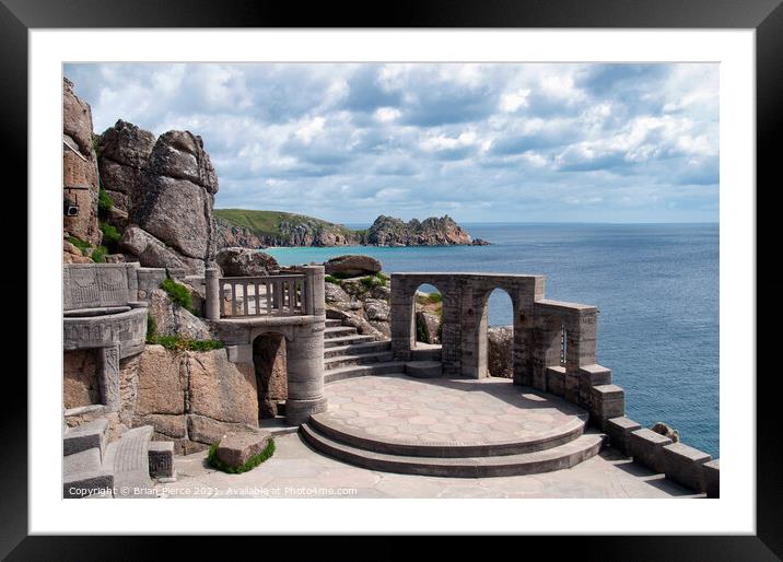 Minack Theatre, Cornwall Framed Mounted Print by Brian Pierce