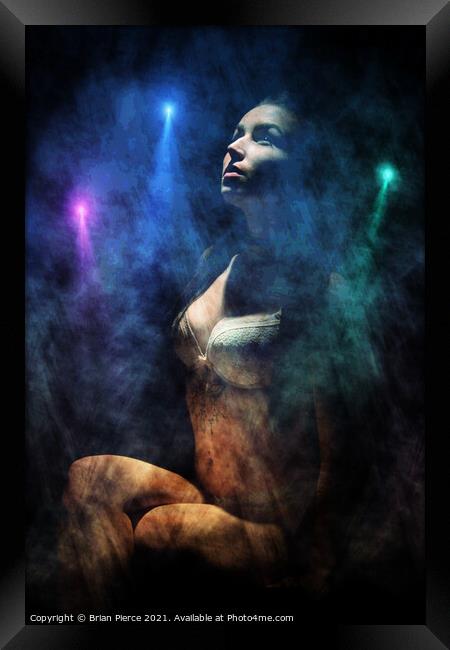 Lingerie, Light and Smoke Framed Print by Brian Pierce