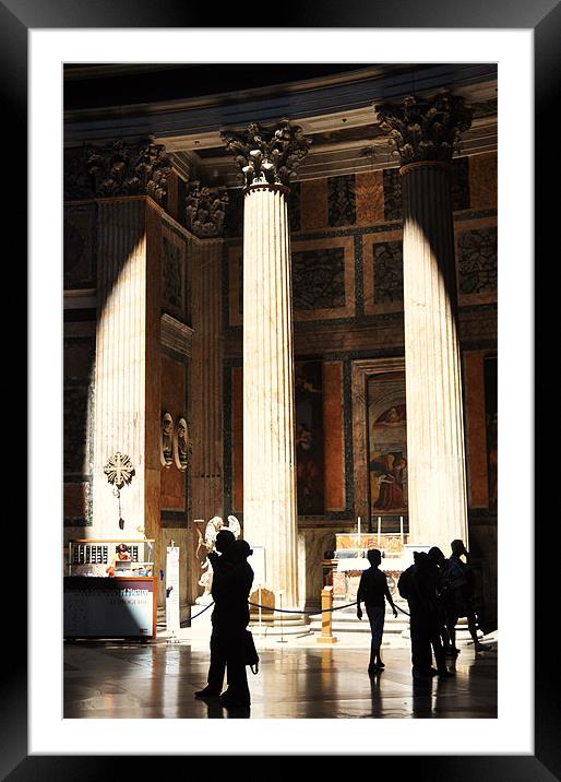 Pantheon Interior Framed Mounted Print by Liam Dobson
