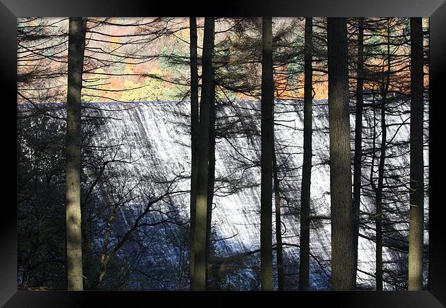 Derwent Dam Overflow Framed Print by Darren Watkinson