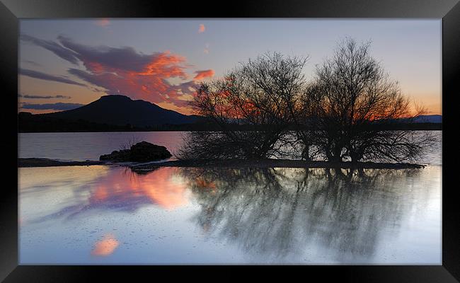 Cubillas lake Framed Print by Guido Montañes