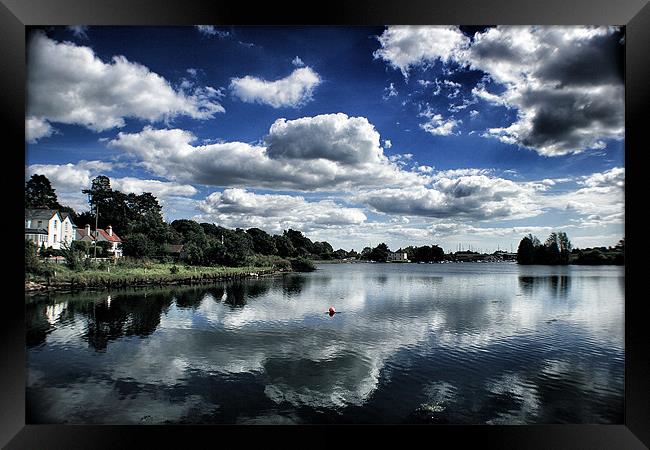 Sky Reflecting in Water Framed Print by David White