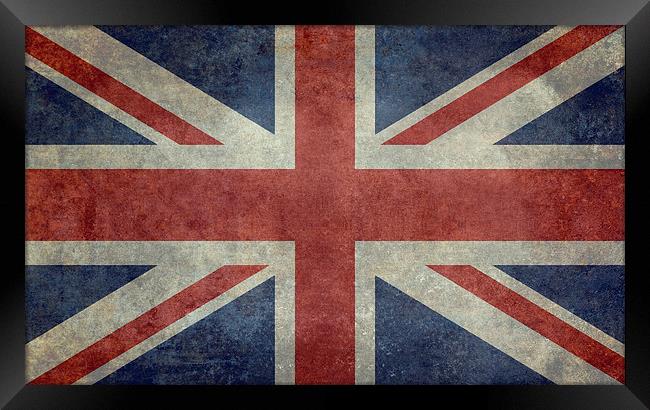 Union Jack - Authentic 3:5 scale Framed Print by Bruce Stanfield